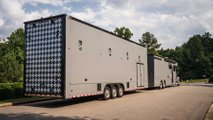 2008 Freightliner Coronado Motorhome + Haulmark Garage Trailer