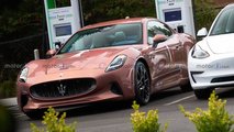 Maserati GranTurismo Folgore, le foto spia a Pebble Beach