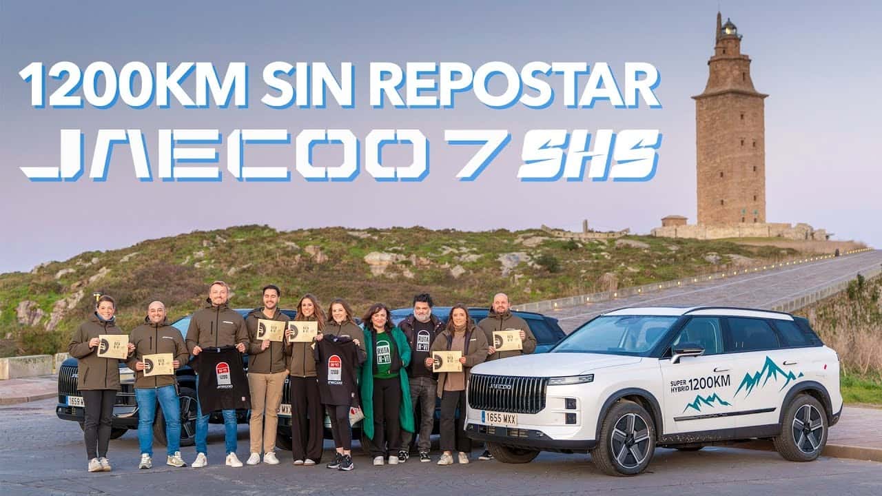 JAECOO 7 Súper Híbrido Enchufable 'Desafío España 1.200 km'