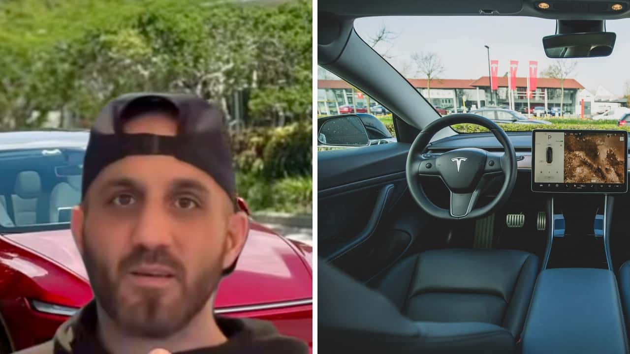 tesla parking garage