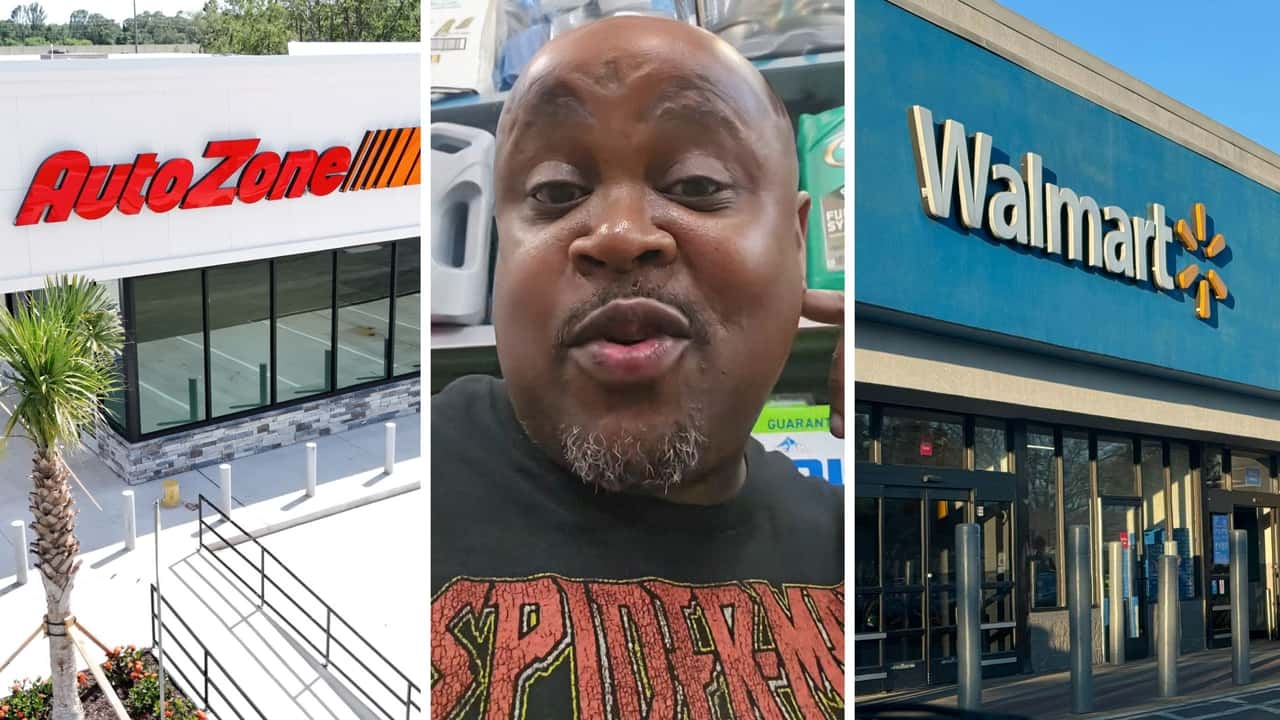Man realizes Mobil1 oil at AutoZone is $41. 