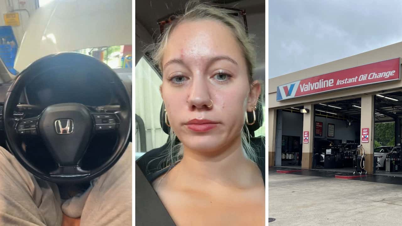 Woman goes to Valvoline. They ask her a question