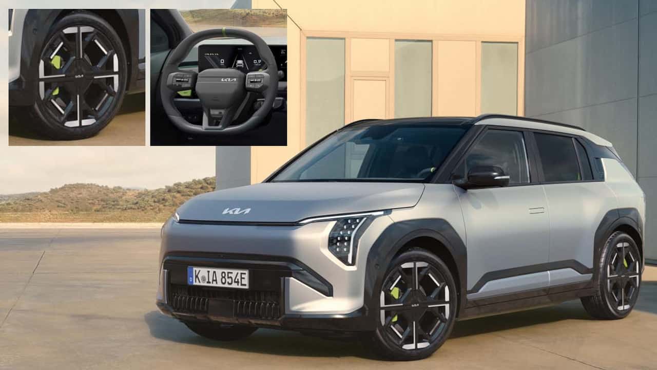 Kia EV3 GT (mit zwei Detailbildern als Einklinker)
