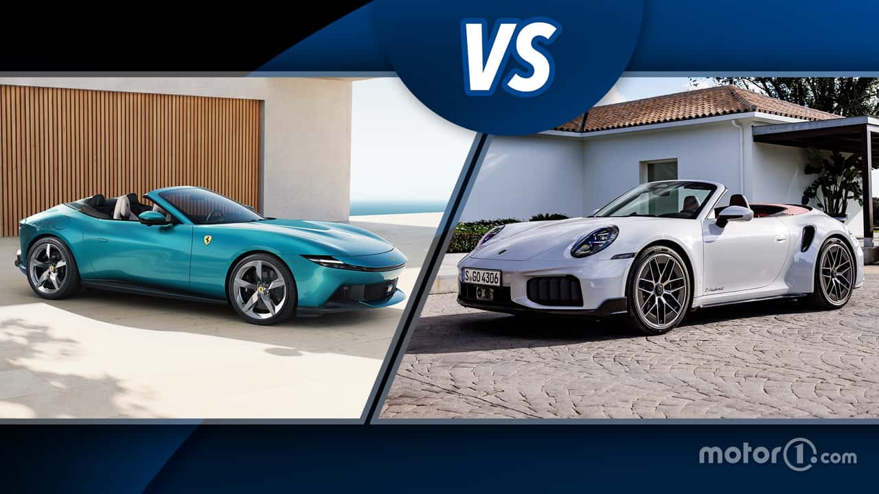 Ferrari Amalfi Spider vs. Porsche 911 Turbo S Cabriolet, comparativa de descapotables