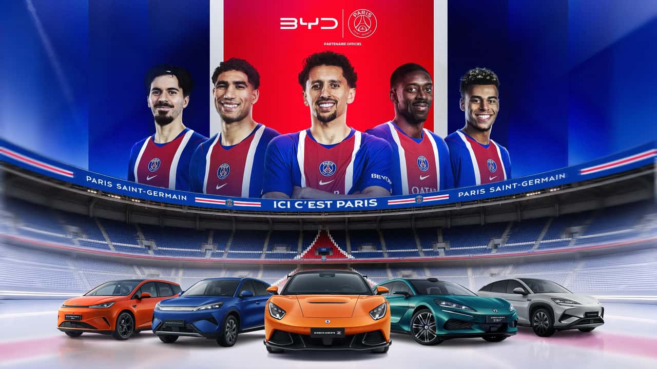 BYD devient le partenaire automobile du PSG