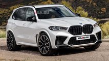 BMW X5 M Facelift-Rendering von Kolesa.ru