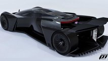 Full-Scale Prototype Of Team Fordzilla's P1 Ford Rear Corner Low Angle