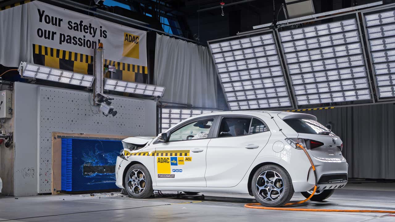 MG3 im EuroNCAP-Crashtest