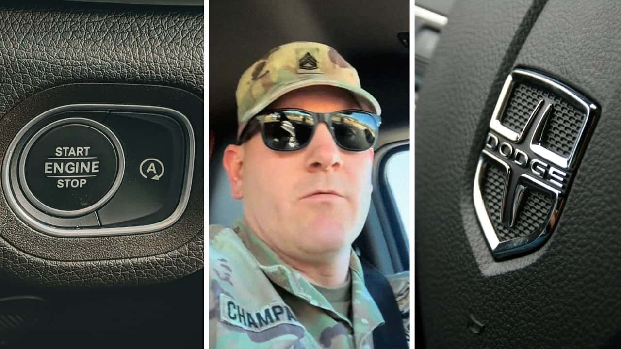 Man gets into his Dodge truck. Then his push-to-start ignition won't work