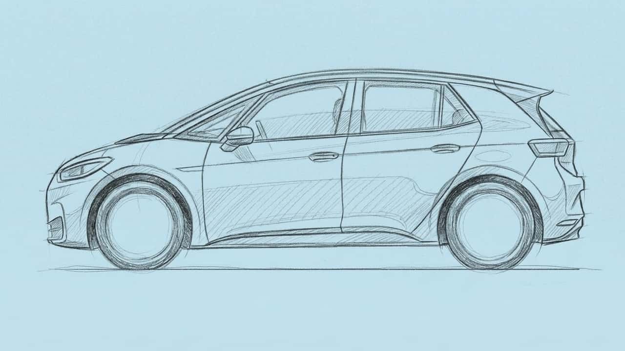 La forma de un coche empieza por lo que no se ve