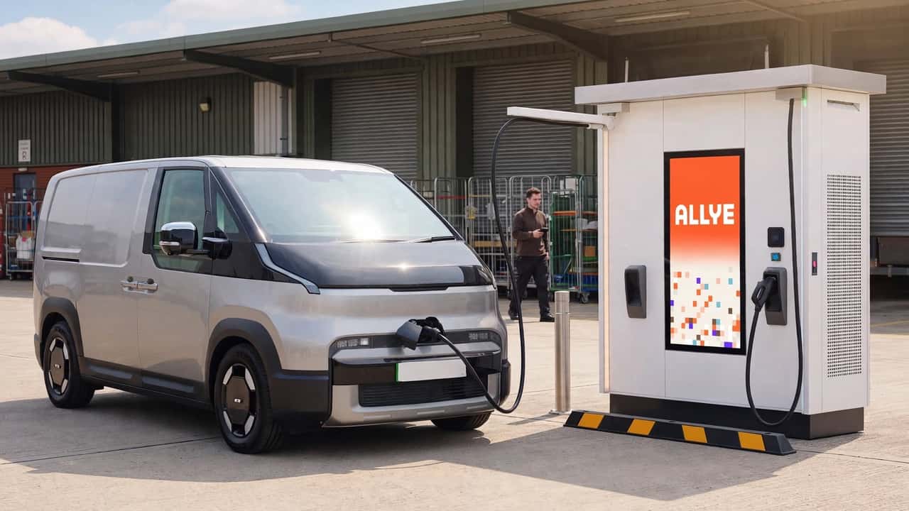 Allye MEV battery-backed DC fast charger