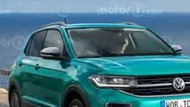 Volkswagen T-Cross restyling (2023), il render di Motor1.com