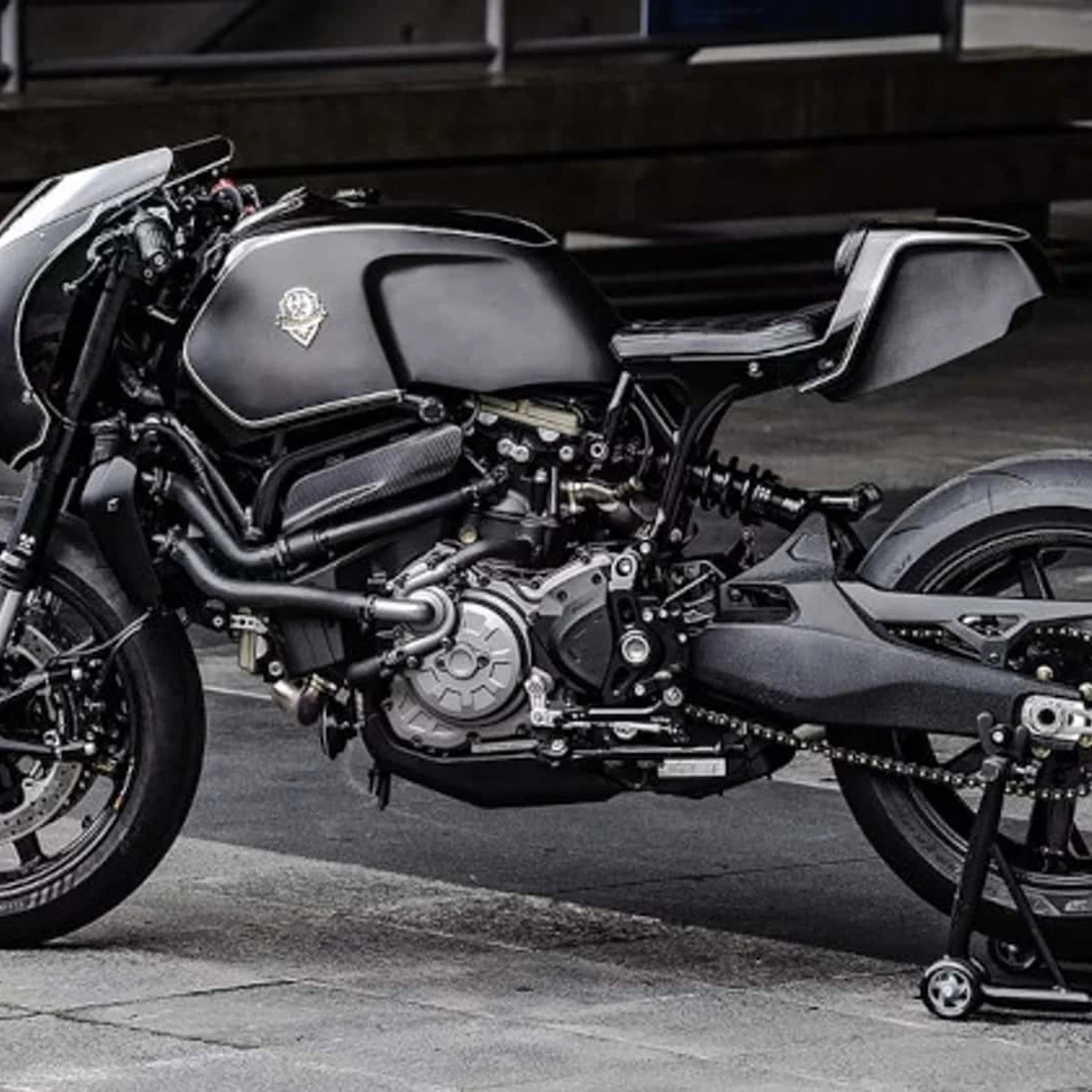 The Bologna Dogfight: A Ducati Monster 821 Café Racer By Rough Crafts