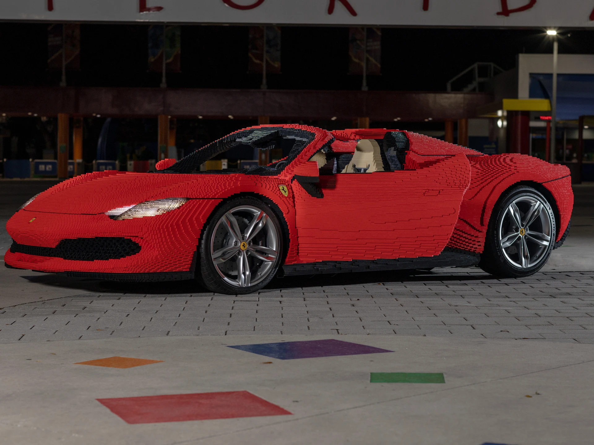 This Life-Size Lego Ferrari 296 GTS Weighs More Than The Real Car