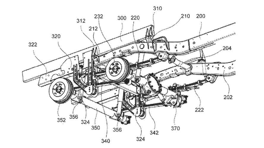 Ford brevetta sospensioni posteriori per pick-up a doppio asse