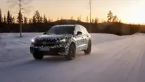 VW Touareg (2023) zeigt sich mit Facelift auf Teaserbildern