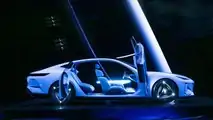 Geely Galaxy Light BEV Concept on stage