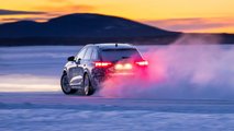 Audi Q6 e-tron als Prototyp bei Tests im hohen Norden