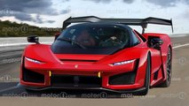 Render del próximo hipercoche de Ferrari