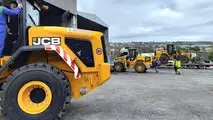 foto Pala gommata JCB 427 HT nei servizi integrati Te.Am. a Teramo