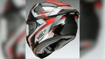 Shoei X-Fifteen Escalate - Red and Black - Rear