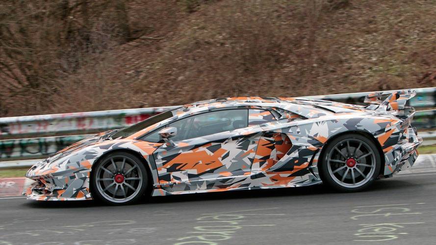 Lamborghini Aventador SV Jota 2019 fotos espía
