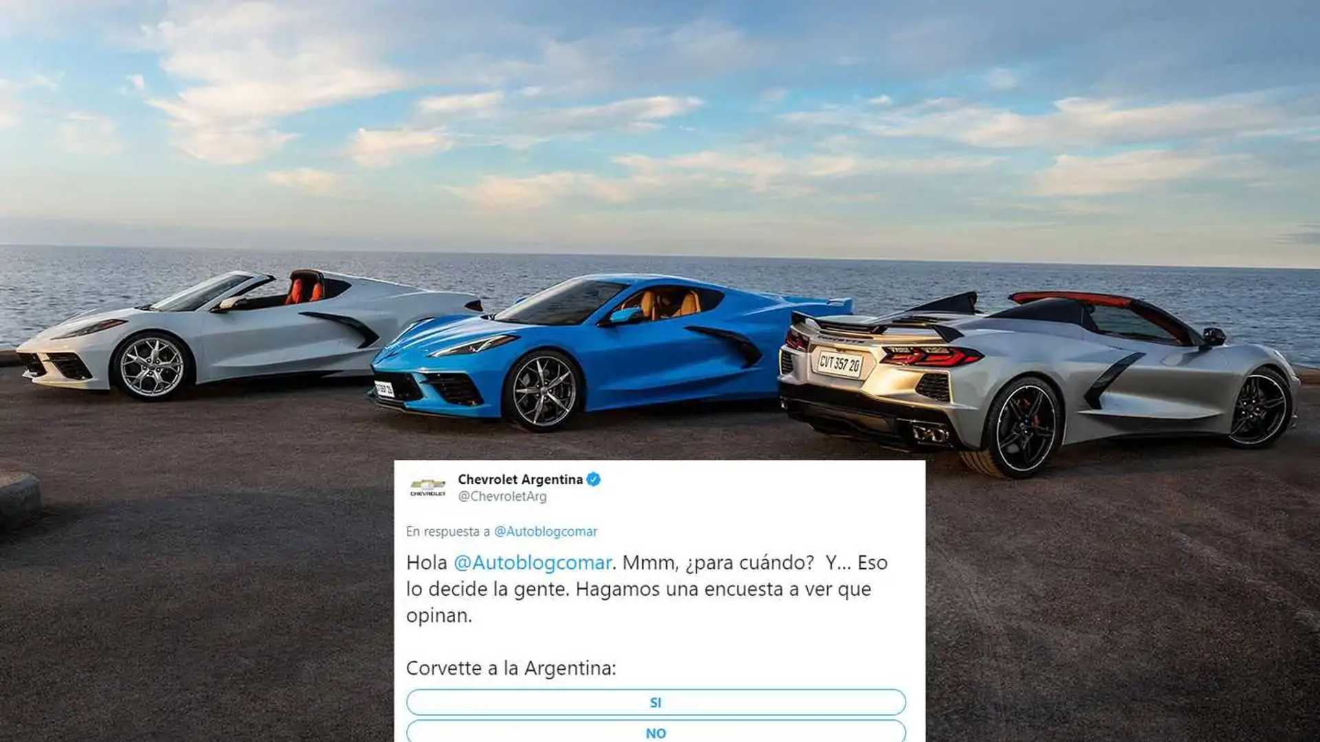 Chevrolet preguntó si nos gustaría que traigan el nuevo Corvette a la