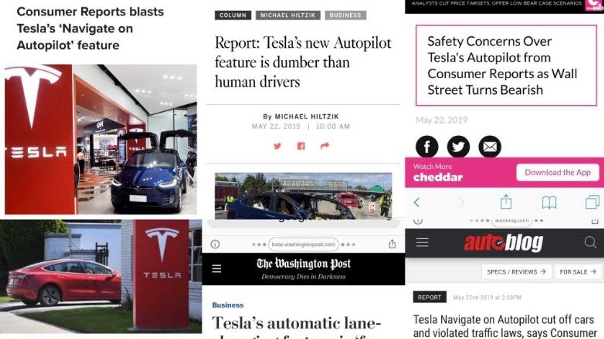Insideevs Electric Vehicle News Reviews And Reports Consumer Reports Not Thrilled By Misleading Navigate On Autopilot Headlines