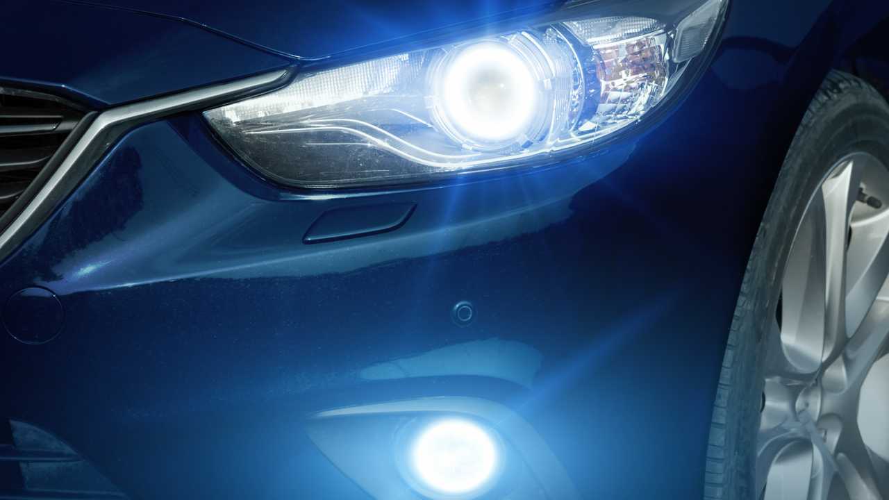 Xenon headlight and lower foglight