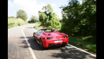 Sul passo della Cisa con la Ferrari 458 Spider