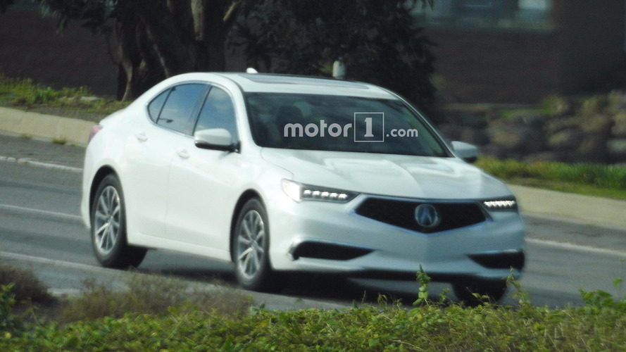 Refreshed 2018 Acura Tlx Spied Undisguised During Photoshoot 2018 Acura Tlx Refresh Spy Photos