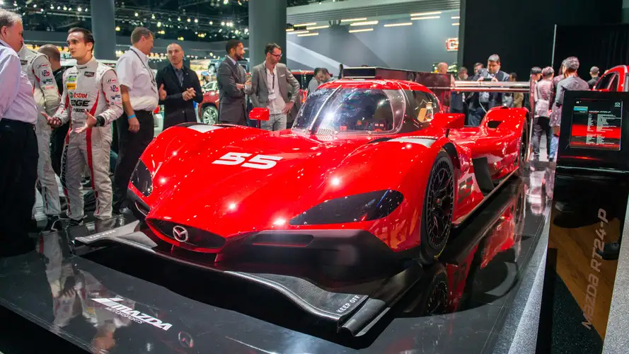 Mazda Rt24 P Prototype Races Into The Los Angeles Auto Show Mazda Rt24 P Prototype Races Into The Los Angeles Auto Show