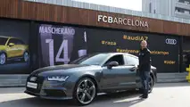 Barcelona players receive new Audi cars
