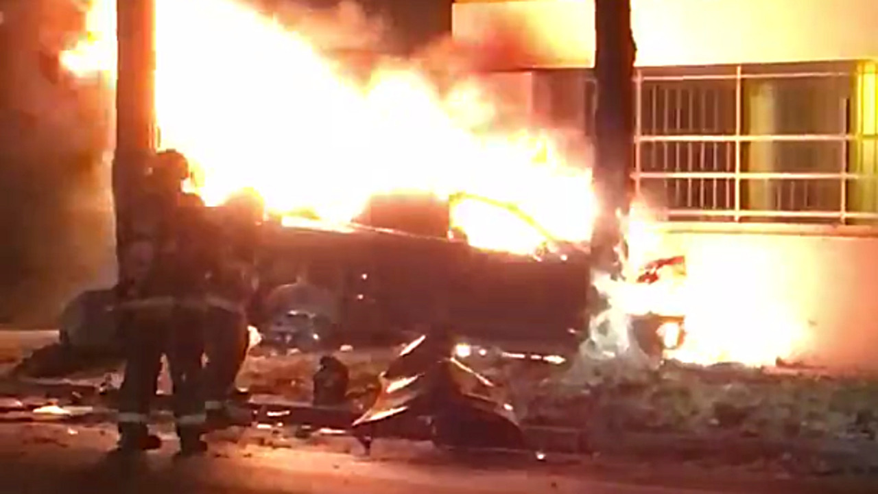 Tesla Model S Crash Indianapolis
