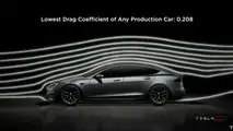 Tesla Model S Plaid 0.208 drag coefficient