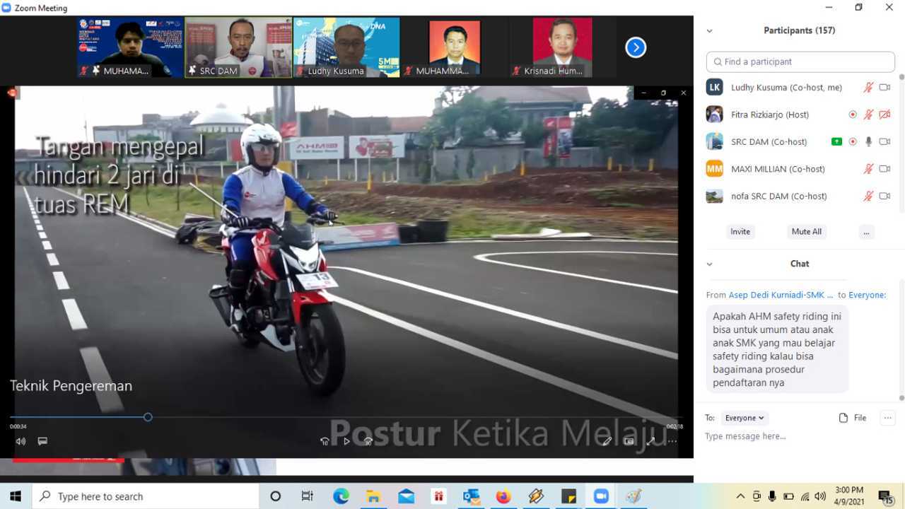 Webinar Safety Riding