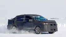 Un misterioso prototipo Fiat berlina sulla neve