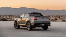 2022 Hyundai Santa Cruz Rear Three Quarters Mountains