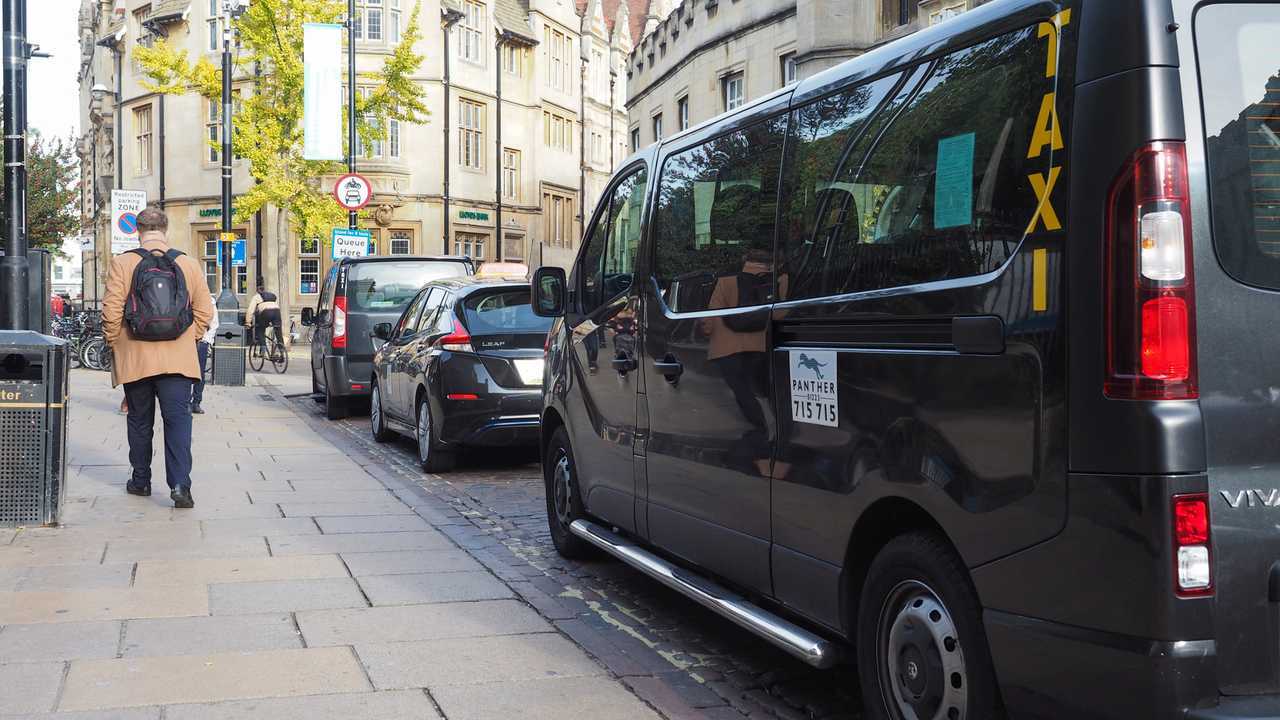 Taxi queue in Cambridge