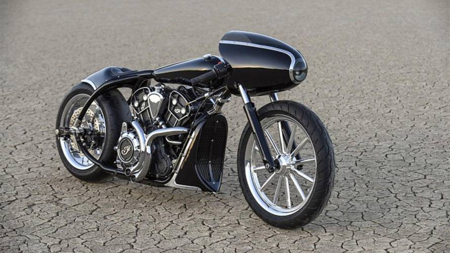 Indian rolls out Bonneville-bound Black Bullet Scout custom