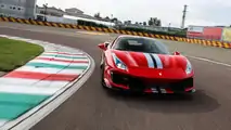 Ferrari 488 Pista, prova sul circuito di Fiorano