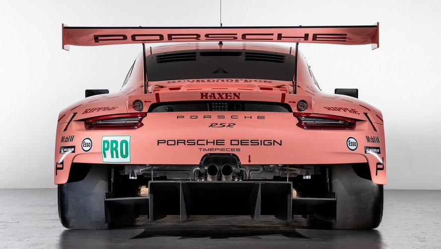 Porsche 911 RSR decoraciones clásicas Le Mans 2018