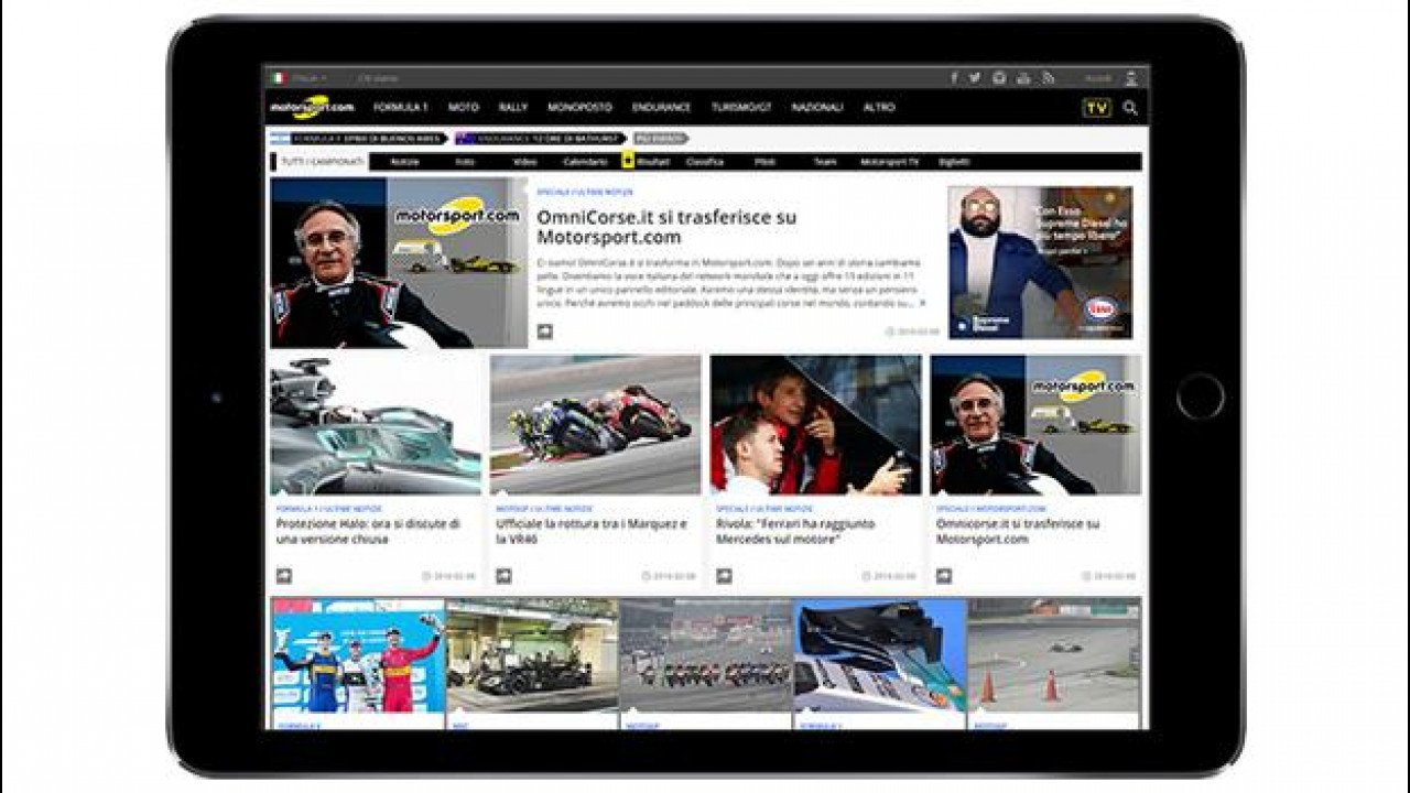 [Copertina] - E' online Motorsport.com Italia