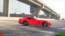SRT Viper crash at Cars and Coffee Houston