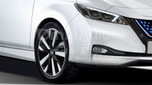 Nuova Nissan Leaf, il rendering