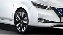 Nuova Nissan Leaf, il rendering