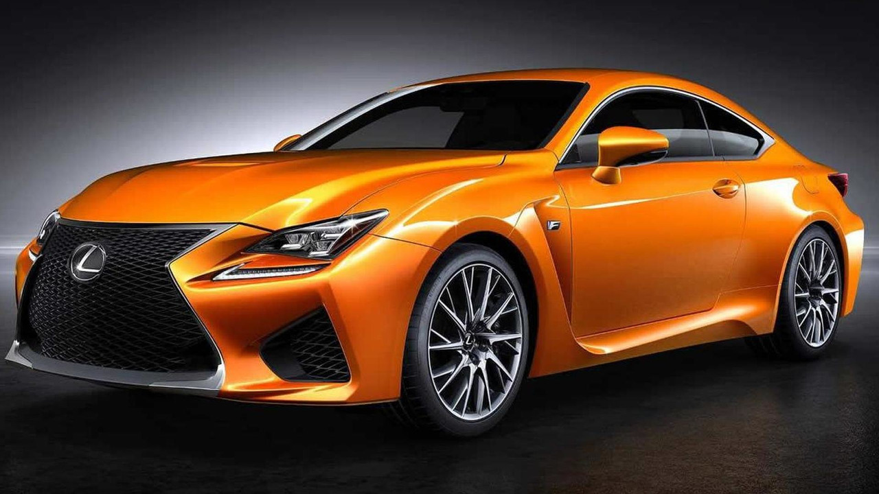 Lexus RC F with orange paint
