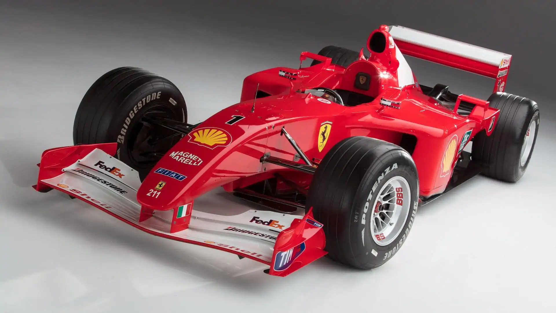 Miniature F1 Hot Wheels 1/18 Ferrari F2001 – Schumacher – Monza 2001