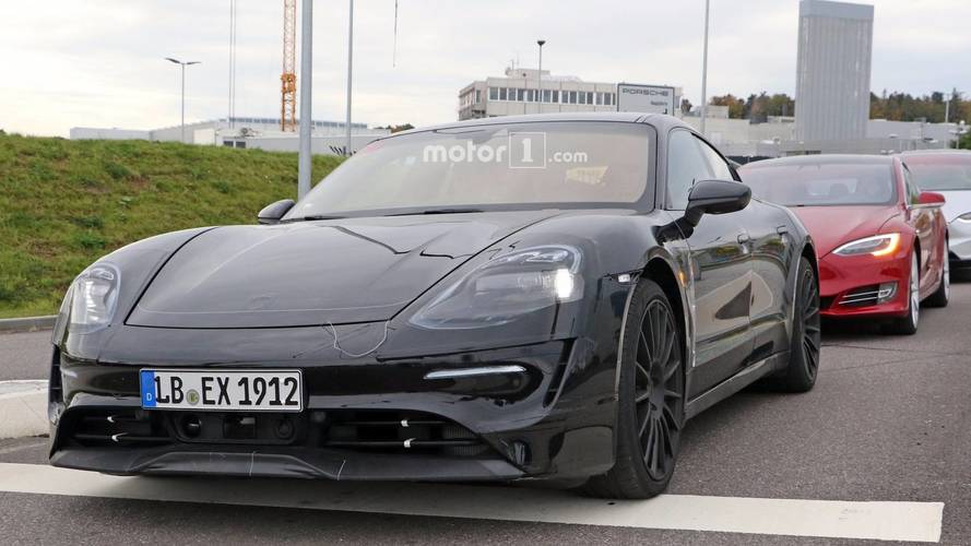 2020 Porsche Mission E spy photo