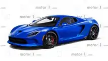 Ortadan motorlu Dodge Viper render